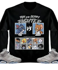 Jordan 6 Retro Georgetown 2022 Unisex Sweatshirt, Hoodie, Cat And Mouse Fighter, Shirt To Match Sneaker