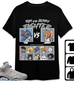 Jordan 6 Retro Georgetown 2022 Unisex T-Shirt, Sweatshirt, Hoodie, Cat And Mouse Fighter, Shirt To Match Sneaker
