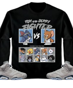 Jordan 6 Retro Georgetown 2022 Unisex T-Shirt, Sweatshirt, Hoodie, Cat And Mouse Fighter, Shirt To Match Sneaker