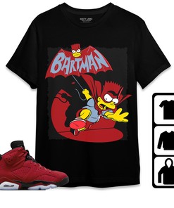 Jordan 6 Toro Bravo Unisex Shirt, Hoodie Sweatshirt Bartman Simpson, Shirt To Match Sneaker