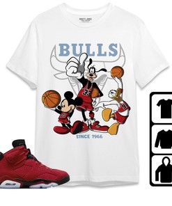 Jordan 6 Toro Bravo Unisex Shirt, Hoodie Sweatshirt Disney Basketball, Shirt To Match Sneaker