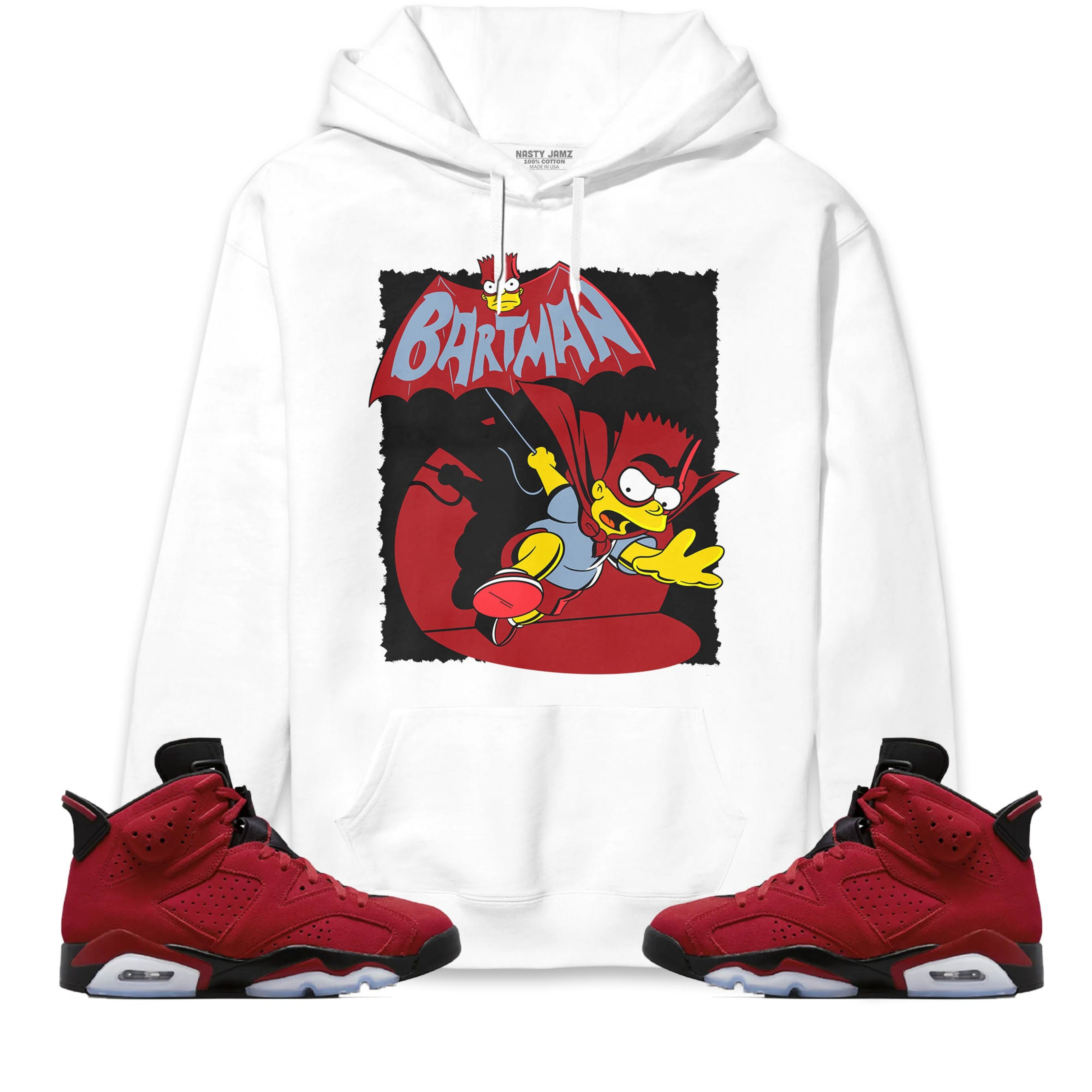 Jordan 6 Toro Bravo Unisex Sweatshirt, Hoodie Shirts Bartman Simpson, Shirt To Match Sneaker