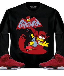 Jordan 6 Toro Bravo Unisex Sweatshirt, Hoodie Shirts Bartman Simpson, Shirt To Match Sneaker