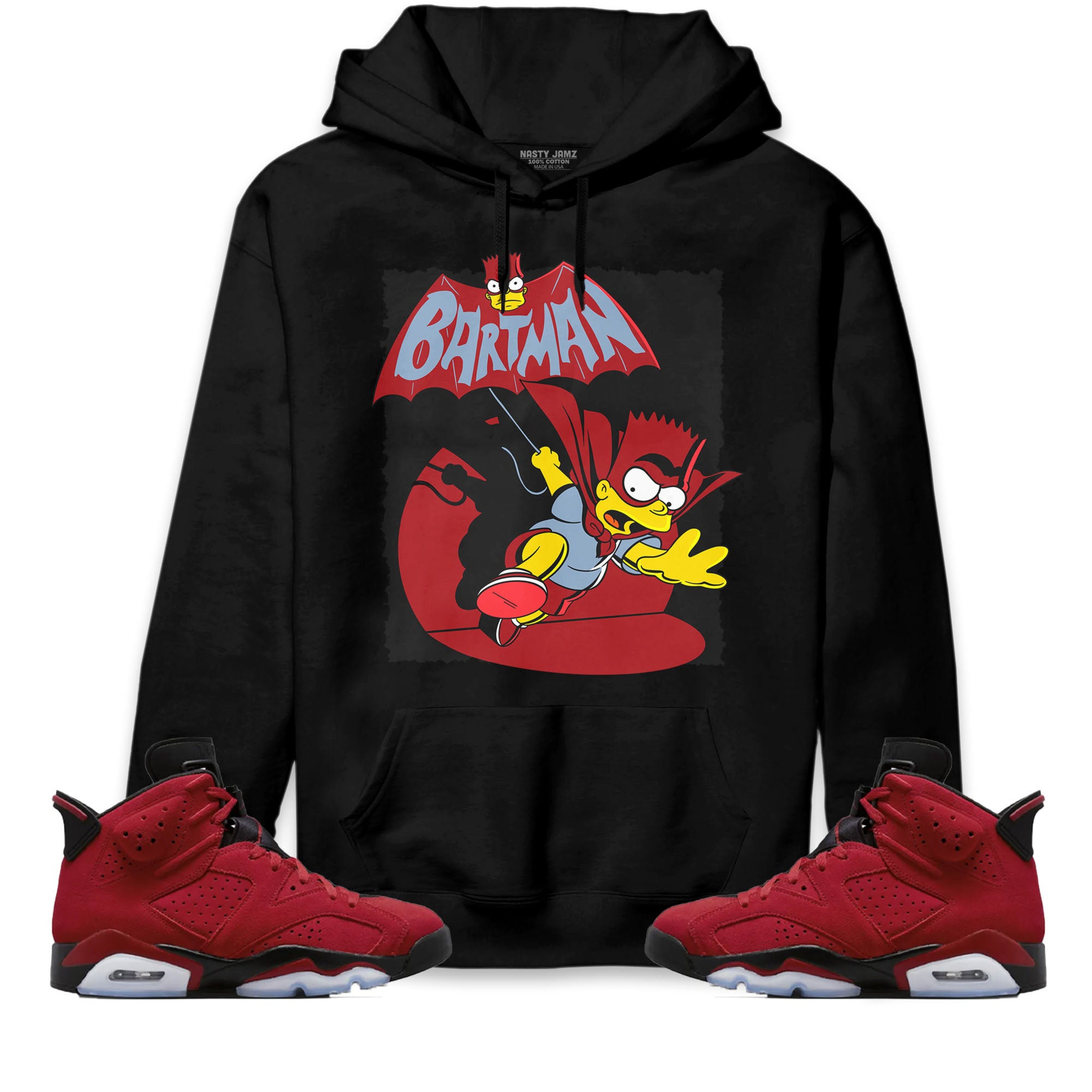 Jordan 6 Toro Bravo Unisex Sweatshirt, Hoodie Shirts Bartman Simpson, Shirt To Match Sneaker