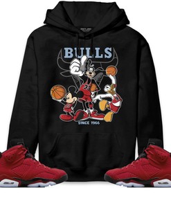 Jordan 6 Toro Bravo Unisex Sweatshirt, Hoodie Shirts Disney Basketball, Shirt To Match Sneaker