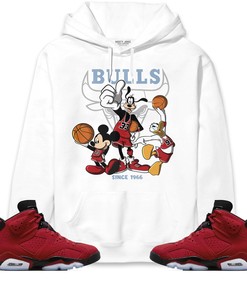 Jordan 6 Toro Bravo Unisex Sweatshirt, Hoodie Shirts Disney Basketball, Shirt To Match Sneaker