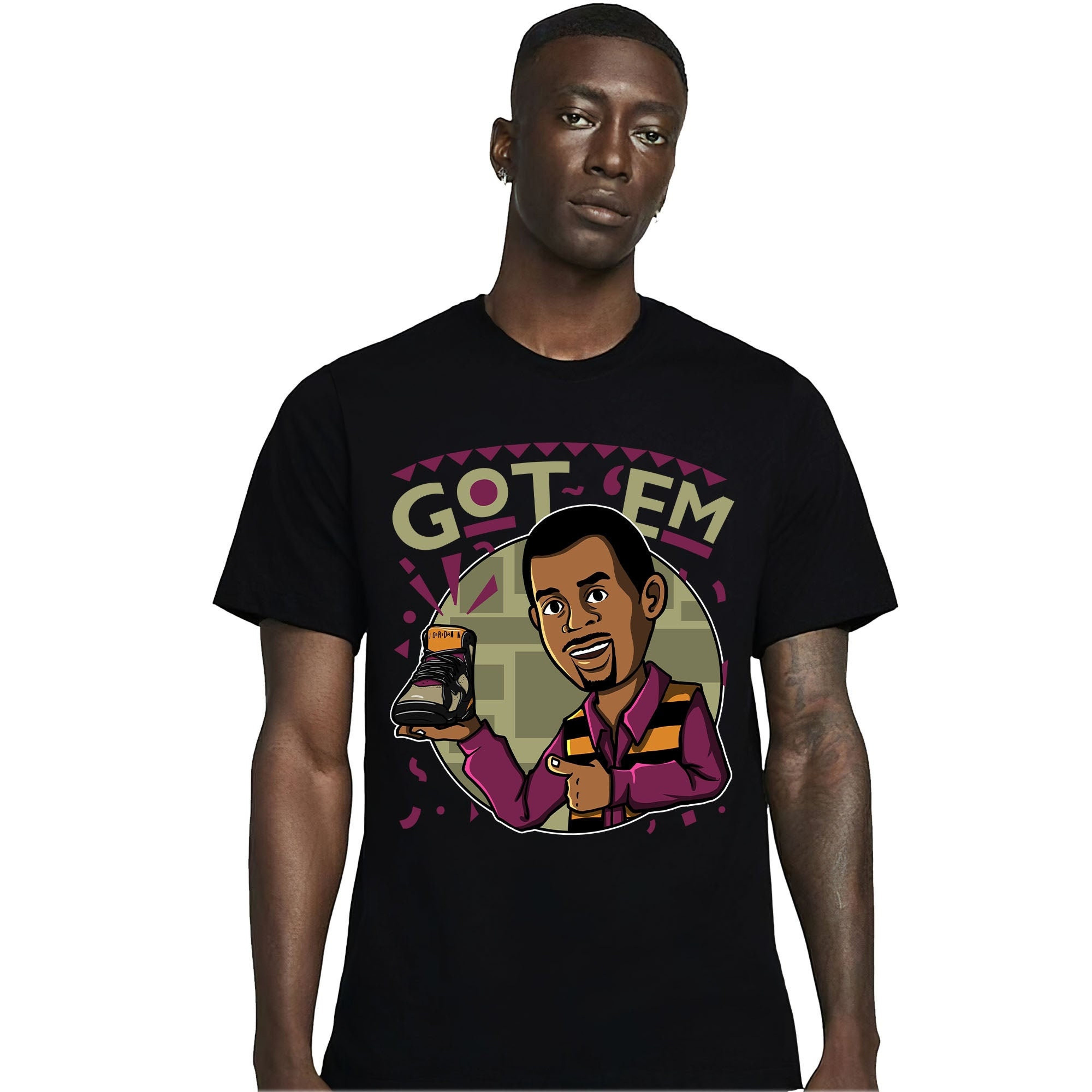 Jordan 7 Black Olive Cherrywood Unisex Shirt Got Em Martin, Shirt To Match Sneaker
