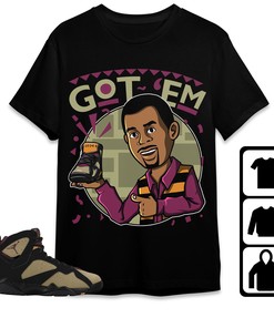 Jordan 7 Black Olive Cherrywood Unisex Shirt Got Em Martin, Shirt To Match Sneaker