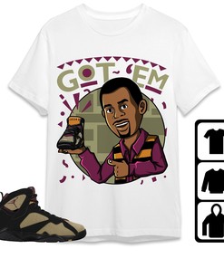 Jordan 7 Black Olive Cherrywood Unisex Shirt Got Em Martin, Shirt To Match Sneaker