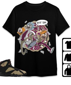 Jordan 7 Black Olive Cherrywood Unisex Shirt Rick Got Em, Shirt To Match Sneaker
