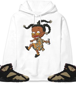 Jordan 7 Black Olive Cherrywood Unisex Sweatshirt, Hoodie Melanin, Shirt To Match Sneaker