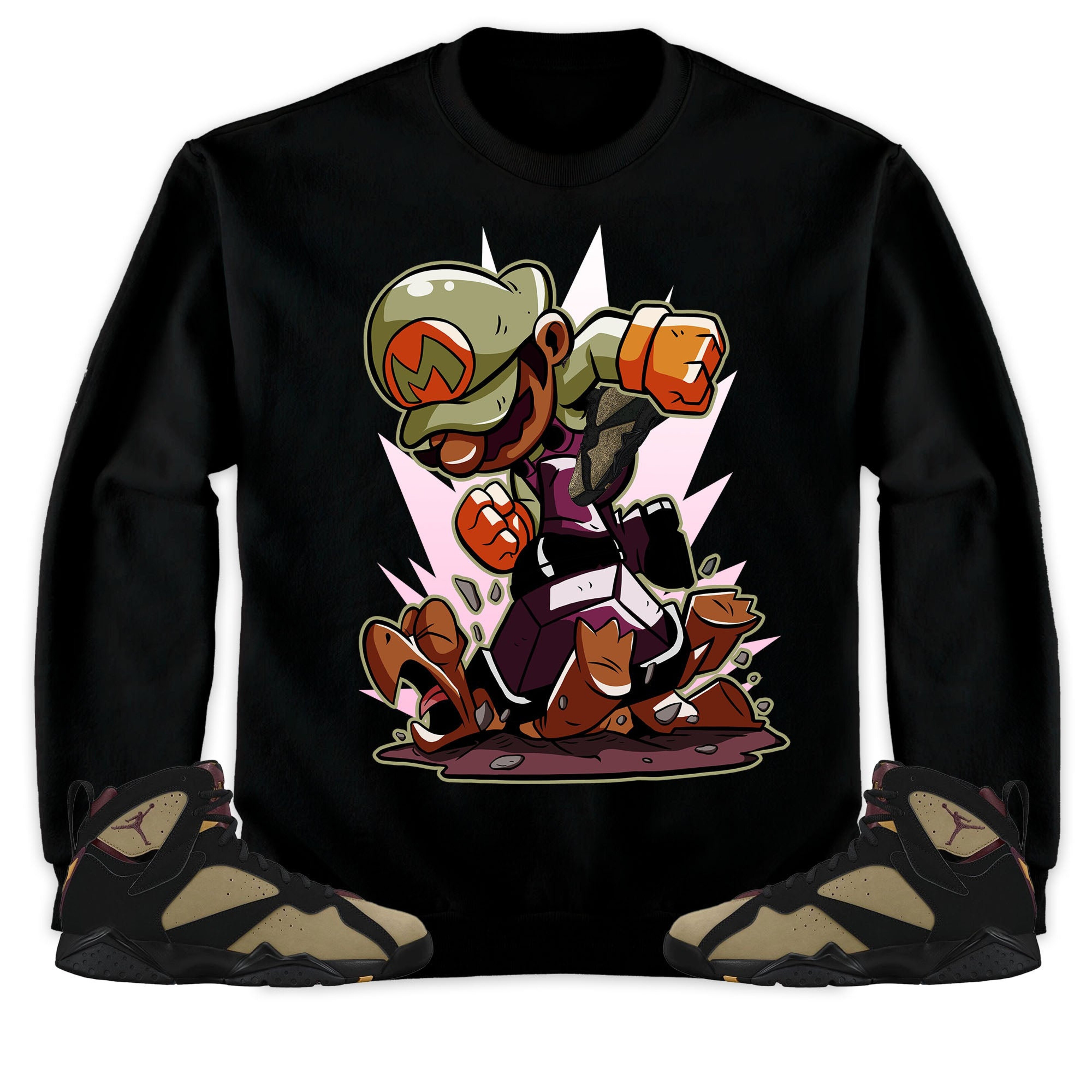 Jordan 7 Black Olive Cherrywood Unisex Sweatshirt, Hoodie Super MRO Got Em, Shirt To Match Sneaker