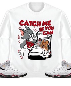 Jordan 7 Cardinal Unisex Sweatshirt, Hoodie, Catch Me If You Can, Shirt To Match Sneaker