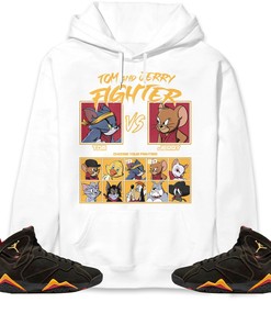 Jordan 7 Retro Citrus Unisex Sweatshirt, Hoodie, Cat And Mouse Fighter, Shirt To Match Sneaker