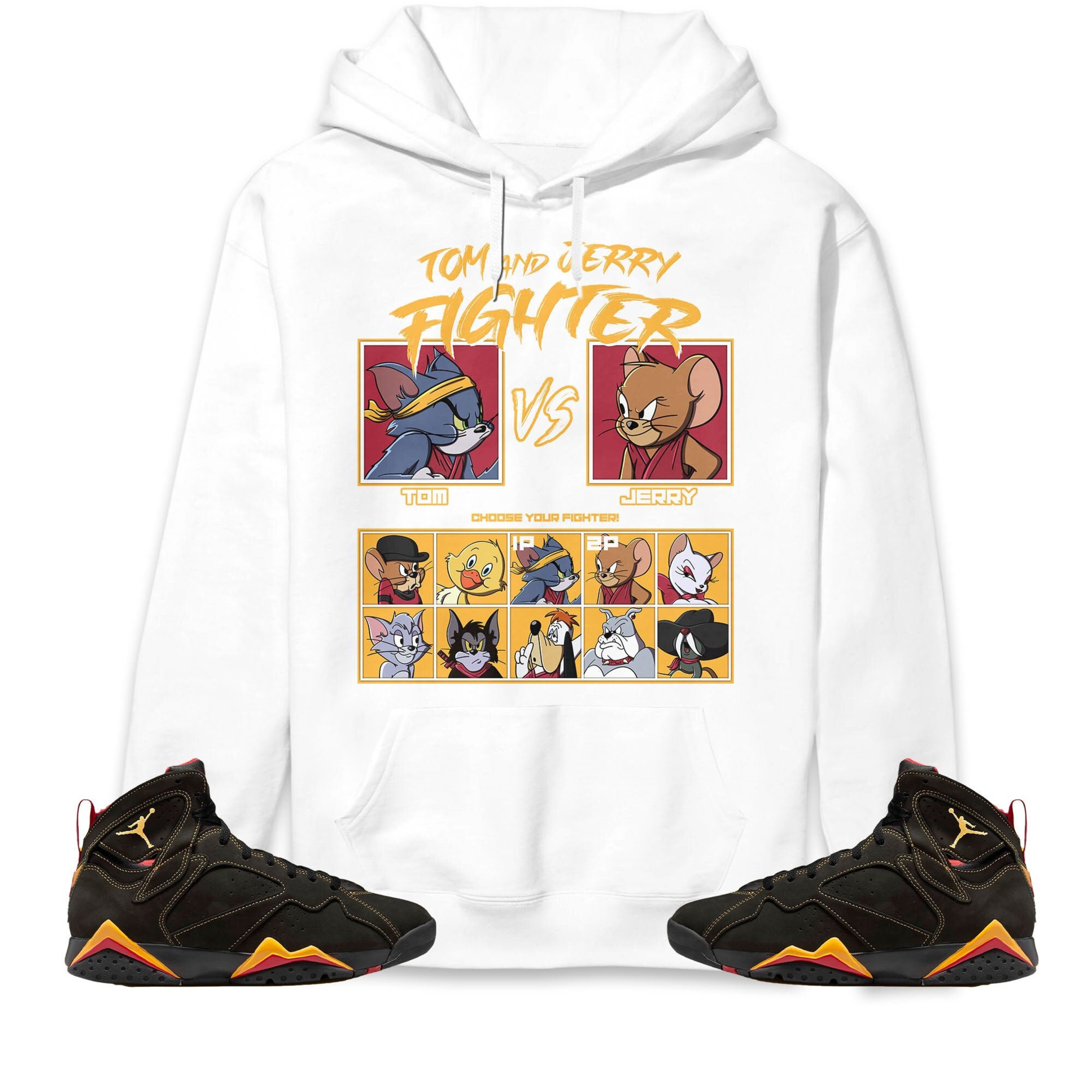 Jordan 7 Retro Citrus Unisex Sweatshirt, Hoodie, Cat And Mouse Fighter, Shirt To Match Sneaker