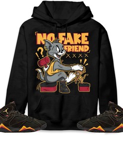 Jordan 7 Retro Citrus Unisex Sweatshirt, Hoodie Fake Friend Cat And Mouse, Shirt To Match Sneaker