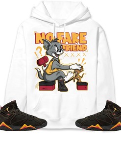 Jordan 7 Retro Citrus Unisex Sweatshirt, Hoodie Fake Friend Cat And Mouse, Shirt To Match Sneaker