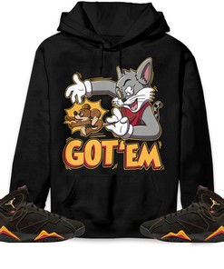 Jordan 7 Retro Citrus Unisex Sweatshirt, Hoodie Got Em Cat And Mouse, Shirt To Match Sneaker