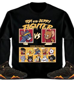 Jordan 7 Retro Citrus Unisex T-Shirt, Sweatshirt, Hoodie, Cat And Mouse Fighter, Shirt To Match Sneaker