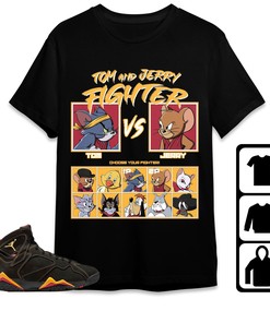 Jordan 7 Retro Citrus Unisex T-Shirt, Sweatshirt, Hoodie, Cat And Mouse Fighter, Shirt To Match Sneaker