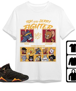 Jordan 7 Retro Citrus Unisex T-Shirt, Sweatshirt, Hoodie, Cat And Mouse Fighter, Shirt To Match Sneaker