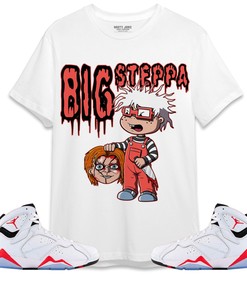 Jordan 7 White Infrared Unisex Shirt Chuckie Big Steppa, Shirt To Match Sneaker