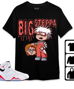 Jordan 7 White Infrared Unisex Shirt Chuckie Big Steppa, Shirt To Match Sneaker