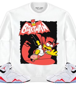 Jordan 7 White Infrared Unisex Shirt, Hoodie Sweatshirt Bartman Simpson, Shirt To Match Sneaker