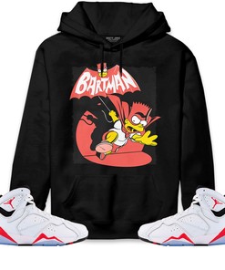Jordan 7 White Infrared Unisex Sweatshirt, Hoodie Shirts Bartman Simpson, Shirt To Match Sneaker