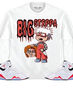 Jordan 7 White Infrared Unisex Sweatshirt, Hoodie Shirts Chuckie Big Steppa, Shirt To Match Sneaker