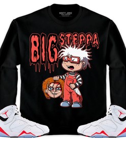 Jordan 7 White Infrared Unisex Sweatshirt, Hoodie Shirts Chuckie Big Steppa, Shirt To Match Sneaker