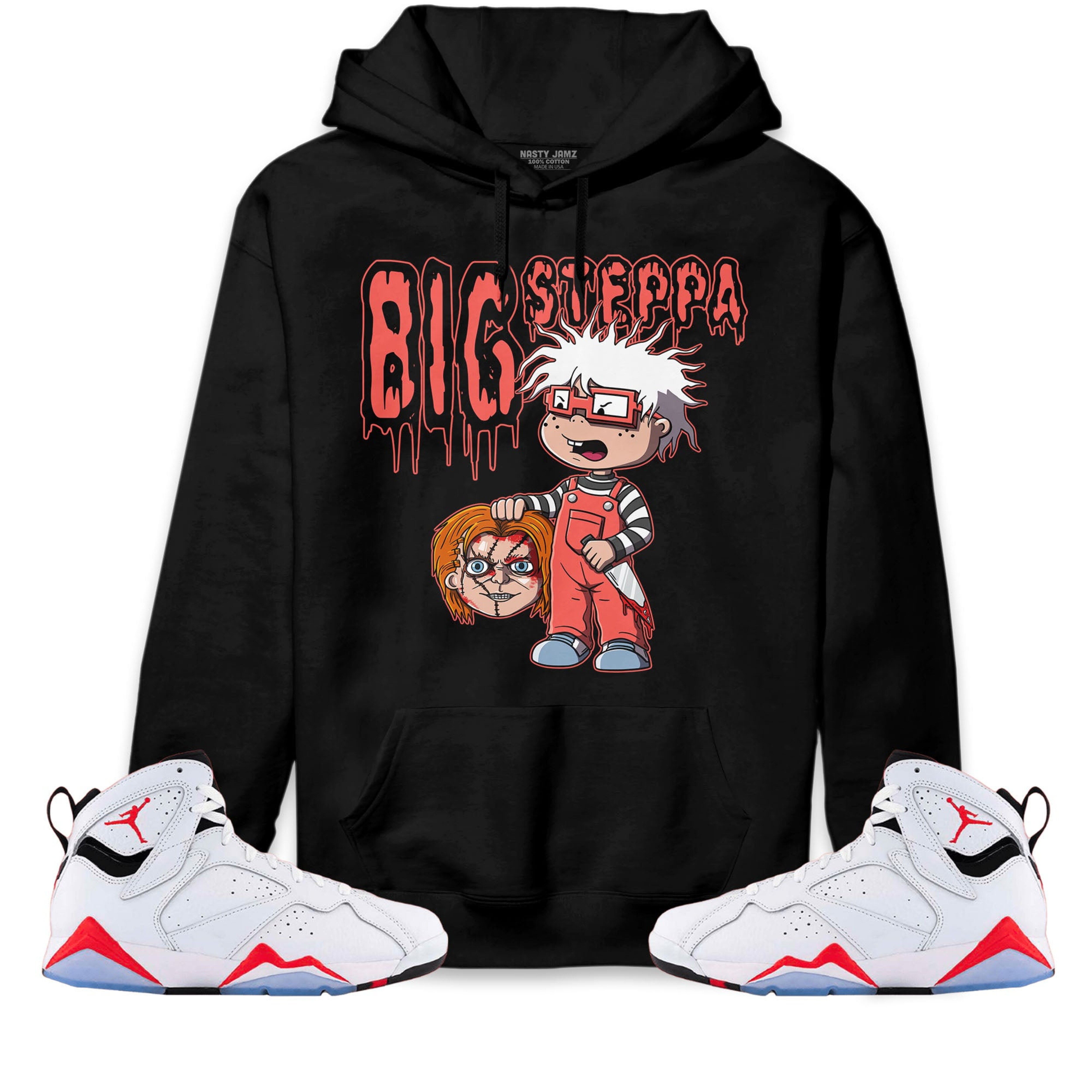 Jordan 7 White Infrared Unisex Sweatshirt, Hoodie Shirts Chuckie Big Steppa, Shirt To Match Sneaker