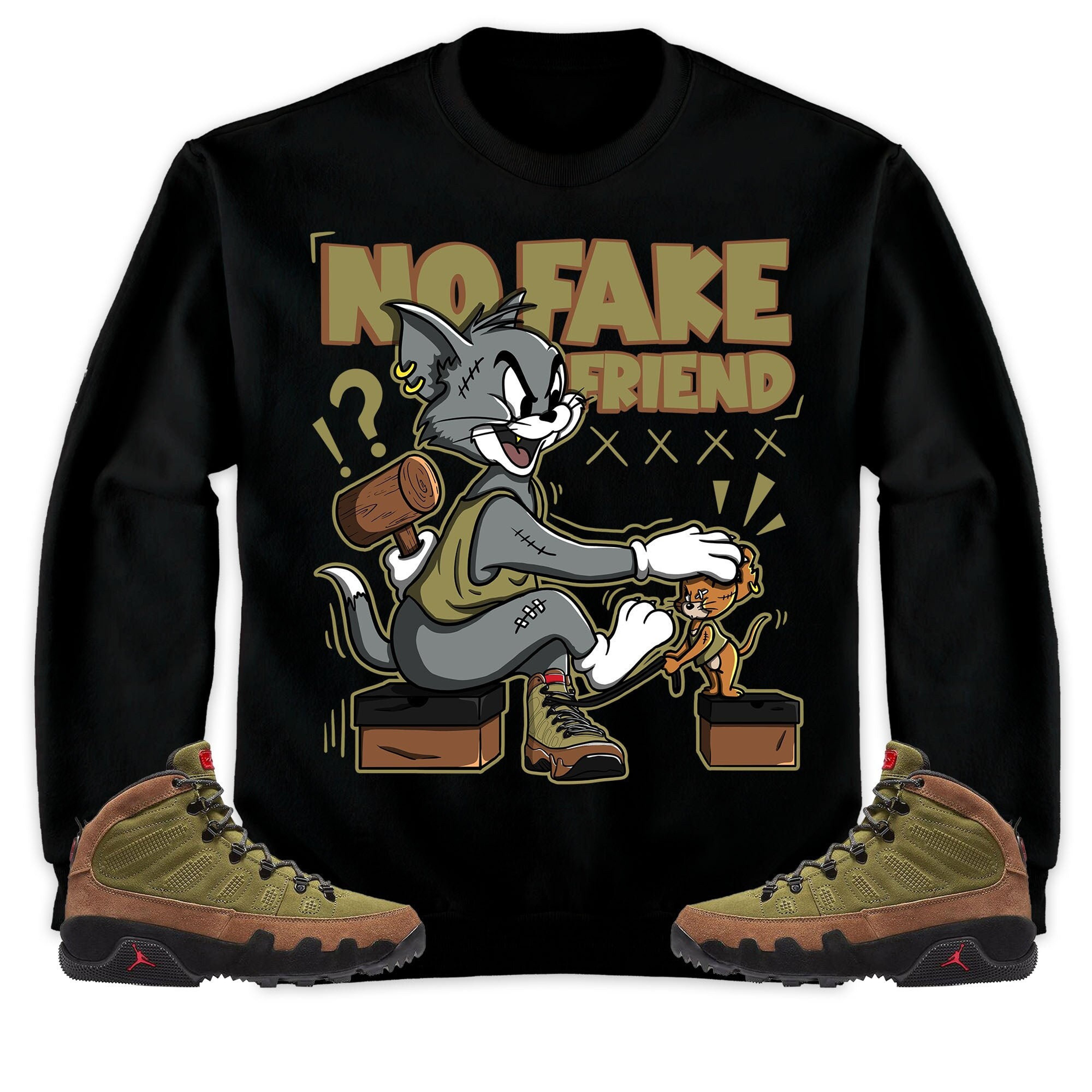 Jordan 9 Boot NRG Beef And Broccoli Unisex Shirt Fake Friend Cat And Mouse, Shirt To Match Sneaker