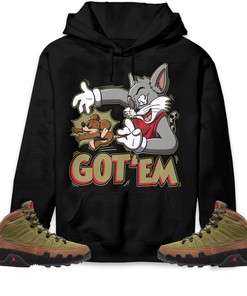 Jordan 9 Boot NRG Beef And Broccoli Unisex Sweatshirt, Hoodie Got Em Cat And Mouse, Shirt To Match Sneaker