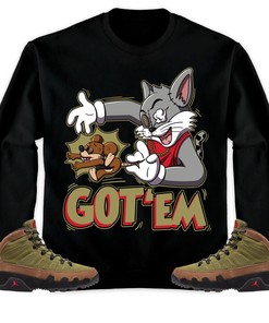 Jordan 9 Boot NRG Beef And Broccoli Unisex Sweatshirt, Hoodie Got Em Cat And Mouse, Shirt To Match Sneaker