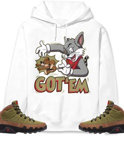 Jordan 9 Boot NRG Beef And Broccoli Unisex Sweatshirt, Hoodie Got Em Cat And Mouse, Shirt To Match Sneaker