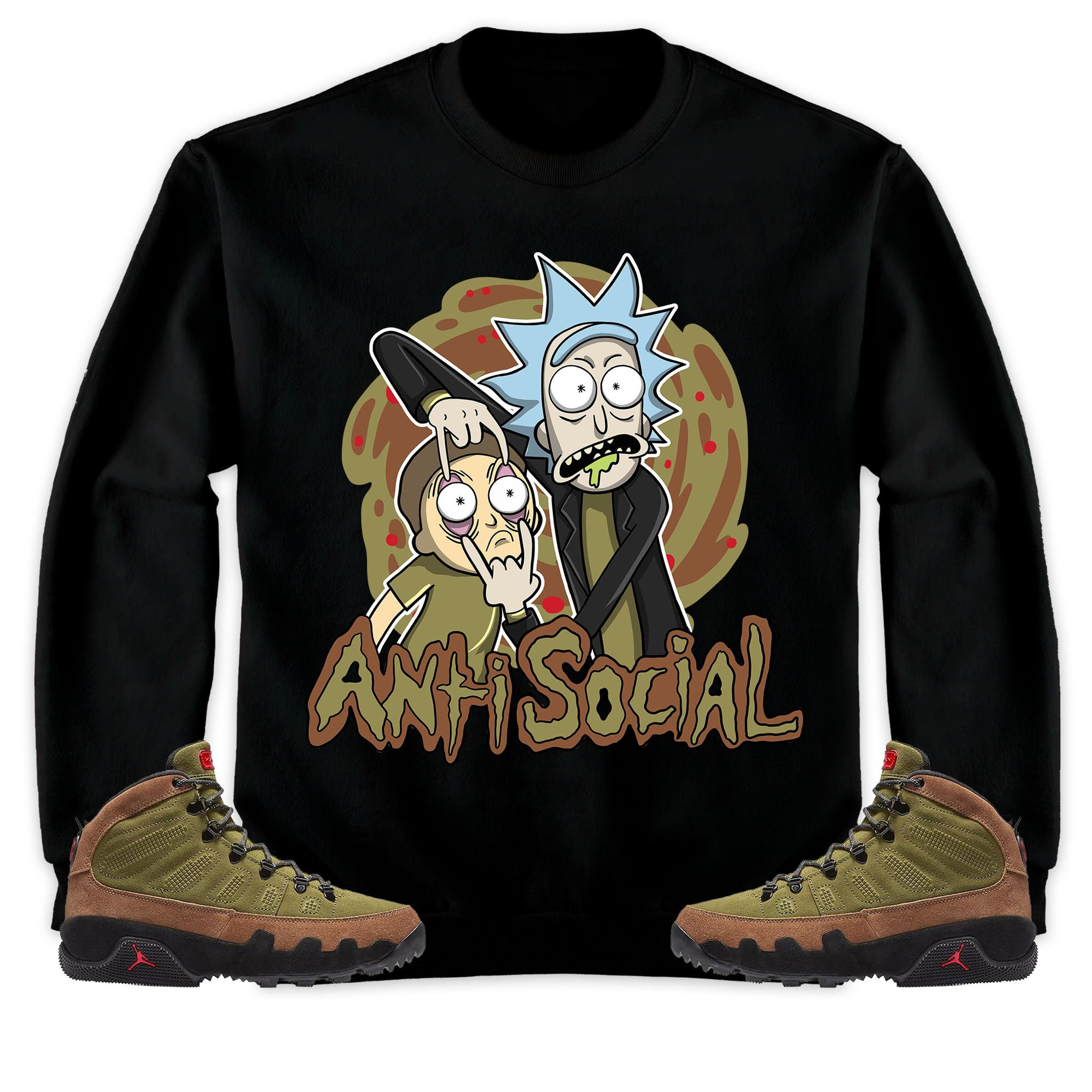Jordan 9 Boot NRG Beef And Broccoli Unisex Sweatshirt, Hoodie Rick Anti Social, Shirt To Match Sneaker