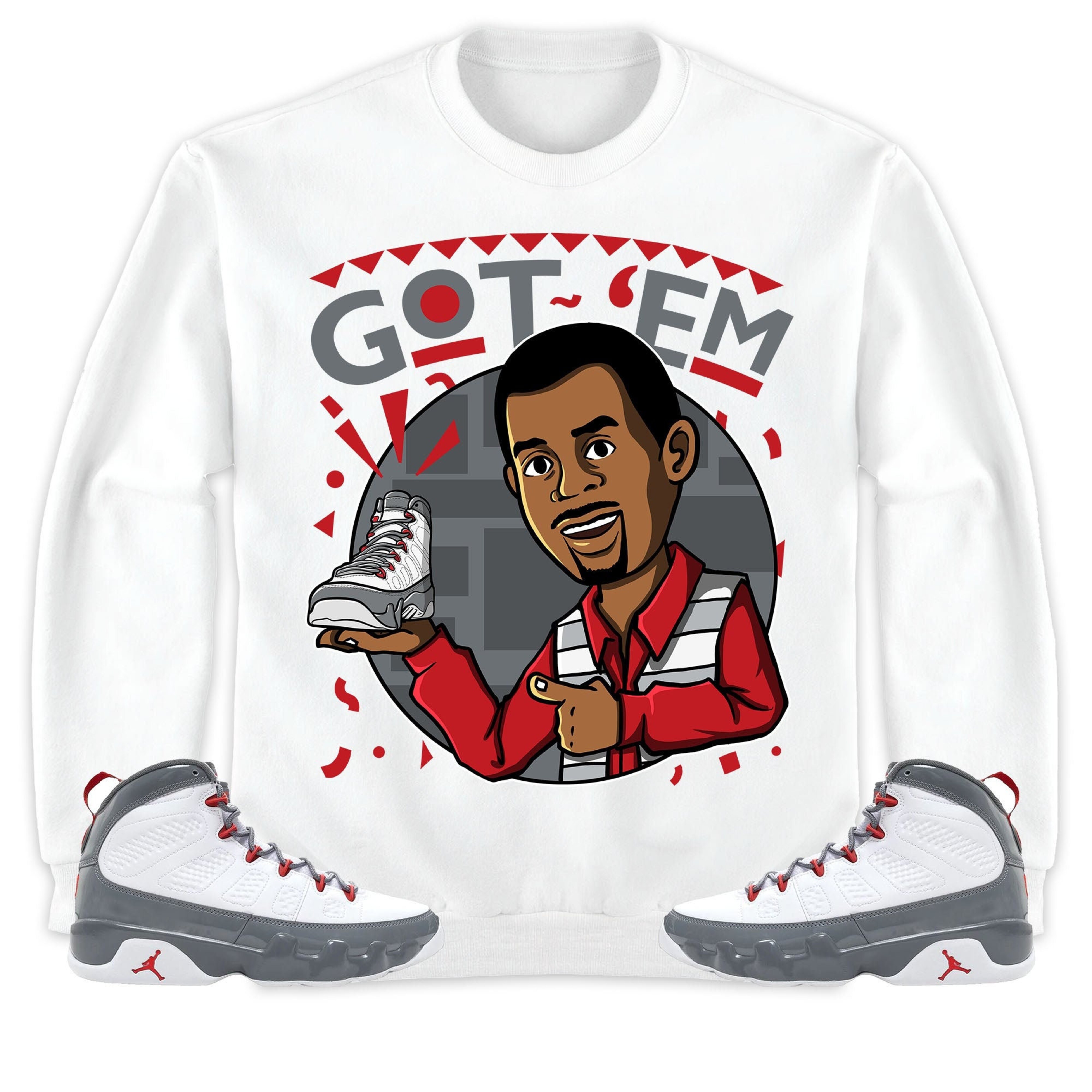 Jordan 9 Retro Fire Red Unisex Shirt Got Em Martin, Shirt To Match Sneaker