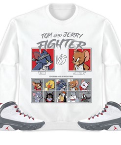Jordan 9 Retro Fire Red Unisex Sweatshirt, Hoodie, Cat And Mouse Fighter, Shirt To Match Sneaker