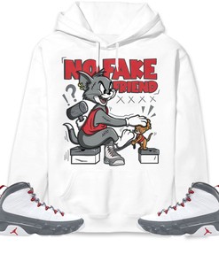 Jordan 9 Retro Fire Red Unisex Sweatshirt, Hoodie Fake Friend Cat And Mouse, Shirt To Match Sneaker