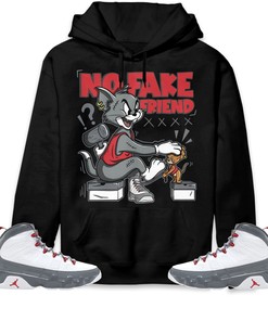 Jordan 9 Retro Fire Red Unisex Sweatshirt, Hoodie Fake Friend Cat And Mouse, Shirt To Match Sneaker