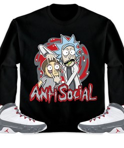 Jordan 9 Retro Fire Red Unisex Sweatshirt, Hoodie Rick Anti Social, Shirt To Match Sneaker