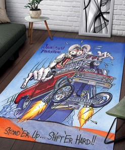Junkyard Finkster Rat Fink Rug Hot Rod Rug for Garage