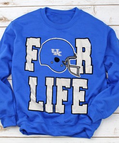 Kentucky UK Wildcats Football For Life T-Shirt Fan Gift