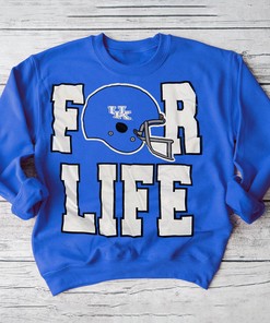 Kentucky UK Wildcats Football For Life T-Shirt Fan Gift