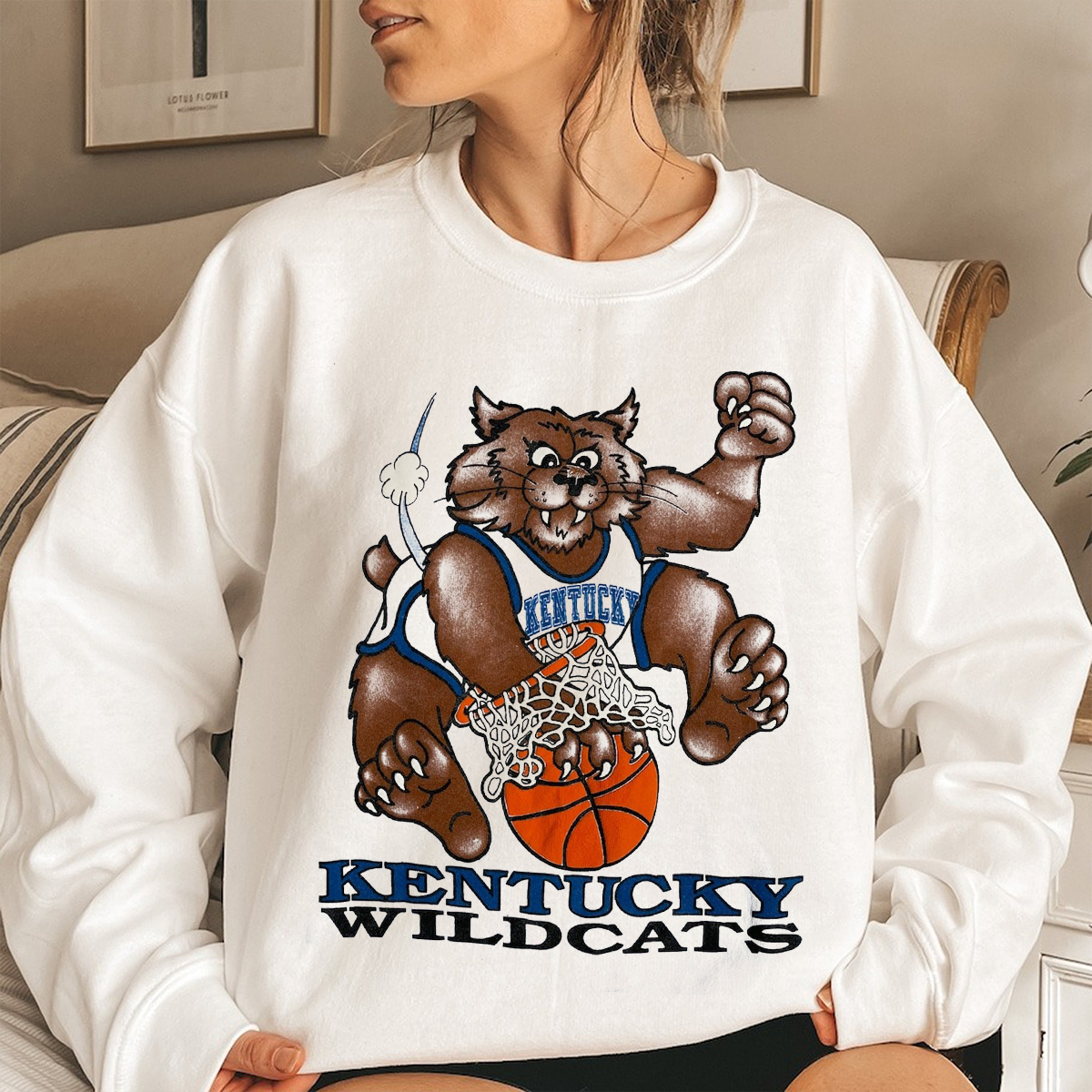 Kentucky Wildcats Basketball Sweatshirt Fan Gift
