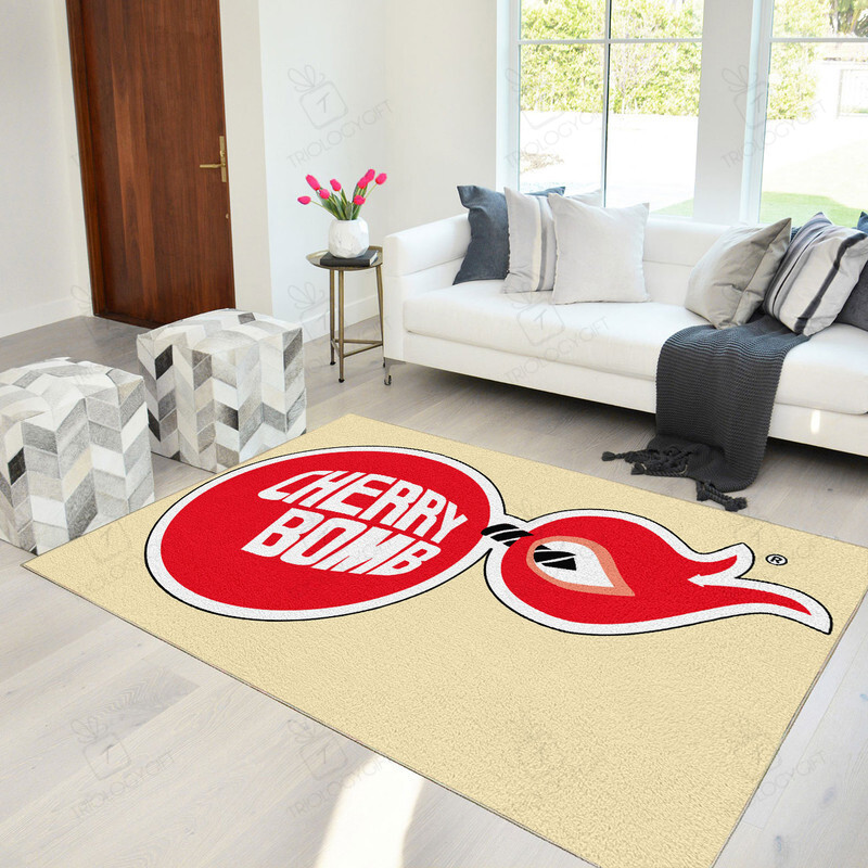 Large Cherry Bomb Exhaust Area Rug for Home Decoration - Bluefink