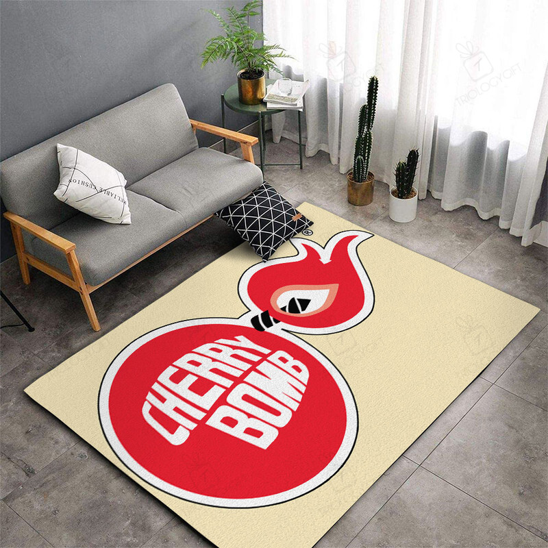 Large Cherry Bomb Exhaust Area Rug for Home Decoration