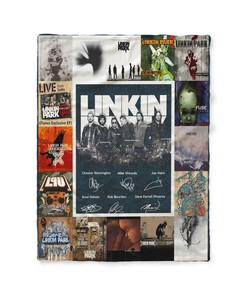 Linkin Park Members Signatures Quilt Blanket - Gift For Linkin Park Fans - Rock Musical Lovers