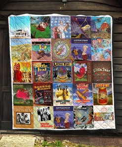 Little Feat Rock Band Albums Quilt Blanket, Ideal for Home Bedroom Decor, Perfect for Fan Lovers